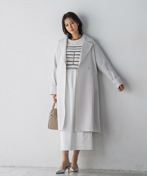 LAUTREAMONT（ロートレアモン）の「防シワUVトレンチコート≪手洗い可能≫（トレンチコート・レディース・ベージュ/ネイビー・9号/7号）」の14枚目の写真