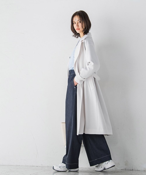 LAUTREAMONT（ロートレアモン）の「防シワUVトレンチコート≪手洗い可能≫（トレンチコート・レディース・ベージュ/ネイビー・9号/7号）」の21枚目の写真