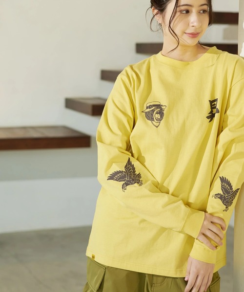 go slow caravan(ゴースローキャラバン)の「COBMASTER/コブマスター 吸水速乾天竺刺繍ベーシックL/STEE(南アルプス)(Tシャツ/カットソー・メンズ・ホワイト/イエロー/ブラック・LARGE/X-LARGE/MEDIUM)」の6枚目の写真