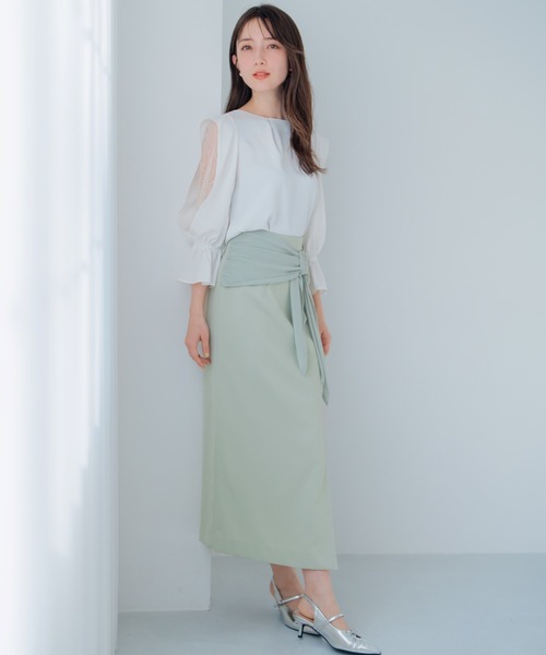 MISCH MASCH(ミッシュマッシュ)の「レーススリーブブラウス(シャツ/ブラウス・レディース・ホワイト/ピンク/ラベンダー・フリ-)」の8枚目の写真