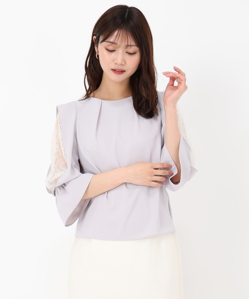 MISCH MASCH(ミッシュマッシュ)の「レーススリーブブラウス(シャツ/ブラウス・レディース・ホワイト/ピンク/ラベンダー・フリ-)」の12枚目の写真