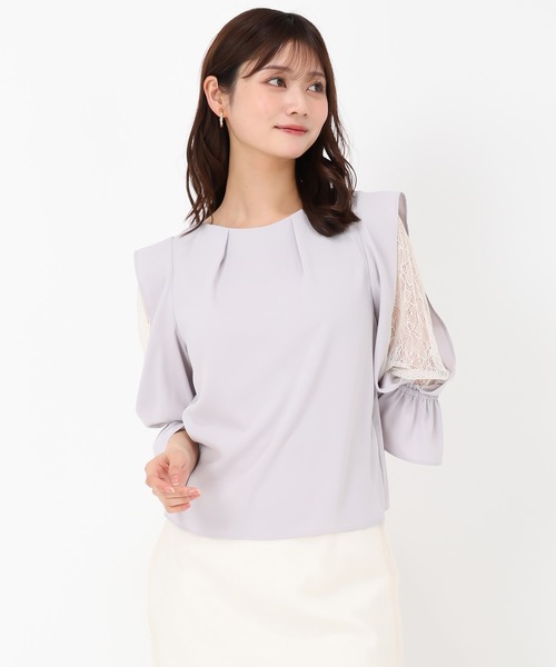 MISCH MASCH(ミッシュマッシュ)の「レーススリーブブラウス(シャツ/ブラウス・レディース・ホワイト/ピンク/ラベンダー・フリ-)」の13枚目の写真