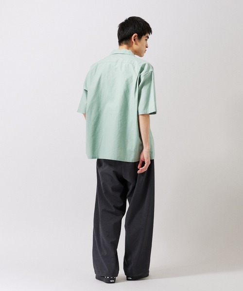 JOURNAL STANDARD（ジャーナルスタンダード）の「【ZOZO限定】綿麻 ショートスリーブシャツ（シャツ/ブラウス・メンズ・サックスブルー/ライトピンク/ブラック/ホワイト/グリーン/ブラウン/ネイビー/ベージュ・XS/S/M/L/XL）」の17枚目の写真