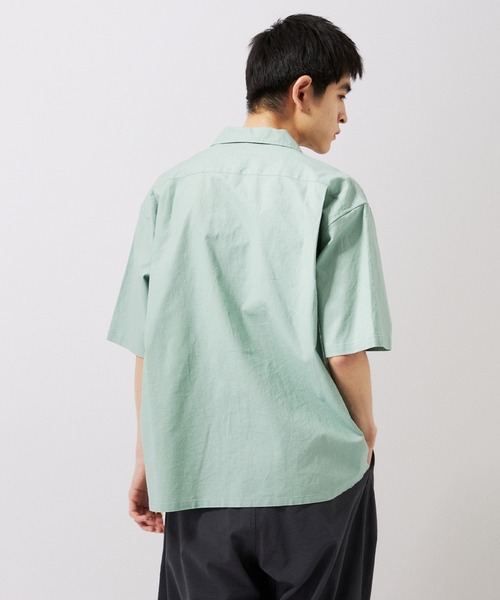 JOURNAL STANDARD（ジャーナルスタンダード）の「【ZOZO限定】綿麻 ショートスリーブシャツ（シャツ/ブラウス・メンズ・サックスブルー/ライトピンク/ブラック/ホワイト/グリーン/ブラウン/ネイビー/ベージュ・XS/S/M/L/XL）」の21枚目の写真