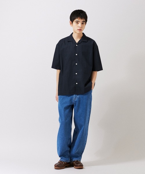 JOURNAL STANDARD（ジャーナルスタンダード）の「【ZOZO限定】綿麻 ショートスリーブシャツ（シャツ/ブラウス・メンズ・サックスブルー/ライトピンク/ブラック/ホワイト/グリーン/ブラウン/ネイビー/ベージュ・XS/S/M/L/XL）」の22枚目の写真