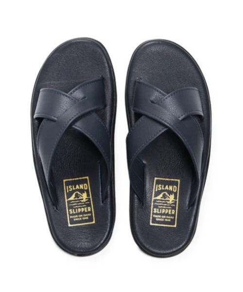 ISLAND SLIPPER（アイランドスリッパ）の「【ISLAND SLIPPER】アイランドスリッパ クロスサンダル PT223/PB223（サンダル・メンズ・ブラック系その他3/ネイビー系2/ブラック系その他2/ネイビー/キャメル・6/8/9/10/7/5）」の4枚目の写真