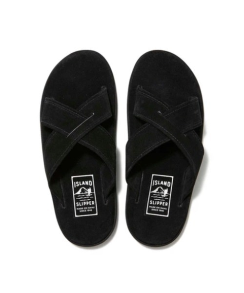 ISLAND SLIPPER（アイランドスリッパ）の「【ISLAND SLIPPER】アイランドスリッパ クロスサンダル PT223/PB223（サンダル・メンズ・ブラック系その他3/ネイビー系2/ブラック系その他2/ネイビー/キャメル・6/8/9/10/7/5）」の2枚目の写真