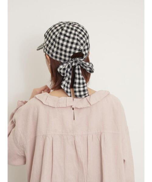 Samansa Mos2（サマンサ モスモス）の「【Cross×Linen】フリルカラーブラウス（シャツ/ブラウス・レディース・ベージュ/ピンク/サックスブルー/オフホワイト/ブルー・F）」の11枚目の写真