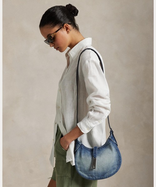 POLO RALPH LAUREN(ポロ ラルフ ローレン)の「Polo ID デニム スモール ショルダー バッグ(ショルダーバッグ・レディース・ネイビー系1・ONE)」の12枚目の写真