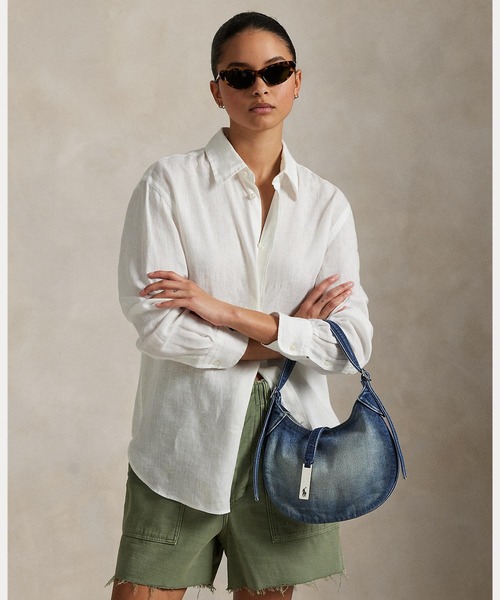 美品⭐ポロ ラルフ ローレン Polo ID デニムスモール ショルダー バッグ Polo ID デニム スモール ショルダー バッグ（ショルダーバッグ