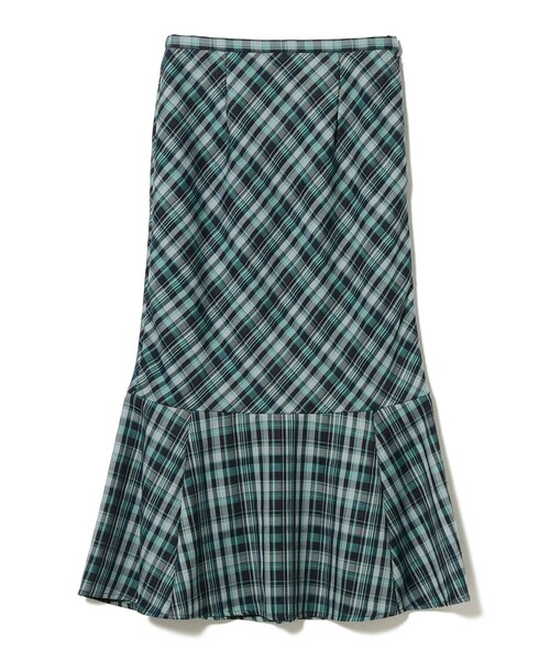 Ray BEAMS（レイビームス）の「チェック キリカエ マーメイド スカート（スカート・レディース・イエロー/ネイビー・0/1）」の11枚目の写真
