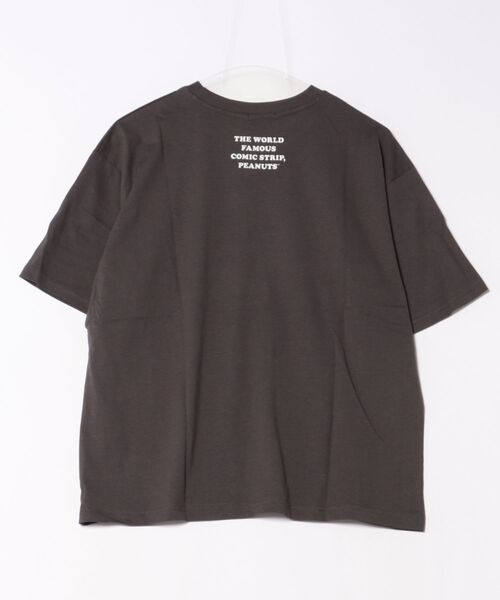 Honeys（ハニーズ）の「スヌーピー／Ｔシャツ（Tシャツ/カットソー・レディース・ピンク/ホワイト/オートミール/スミクロ/サックスブルー・L/M/S）」の9枚目の写真