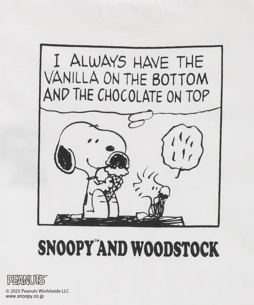 Honeys（ハニーズ）の「スヌーピー／Ｔシャツ（Tシャツ/カットソー・レディース・ピンク/ホワイト/オートミール/スミクロ/サックスブルー・L/M/S）」の17枚目の写真