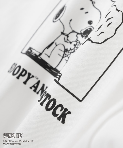 Honeys（ハニーズ）の「スヌーピー／Ｔシャツ（Tシャツ/カットソー・レディース・ピンク/ホワイト/オートミール/スミクロ/サックスブルー・L/M/S）」の18枚目の写真