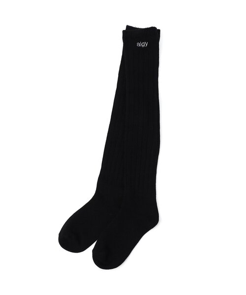 algy（アルジー）の「ワンポイントロゴロングルーズソックス（ソックス/靴下・キッズ・ブラック/オフホワイト・24/21）」の15枚目の写真