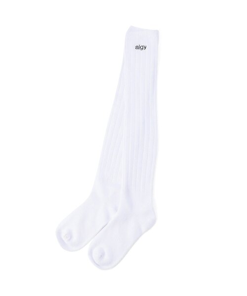 algy（アルジー）の「ワンポイントロゴロングルーズソックス（ソックス/靴下・キッズ・ブラック/オフホワイト・24/21）」の16枚目の写真