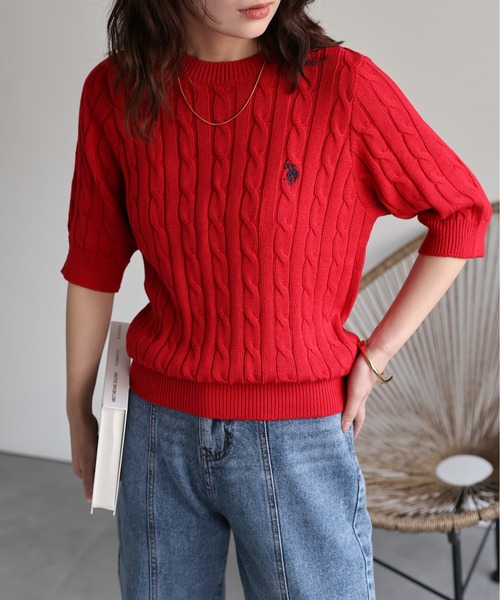 セール】ap retro別注【U.S.POLO ASSN.】ワンポイント刺繍 半袖
