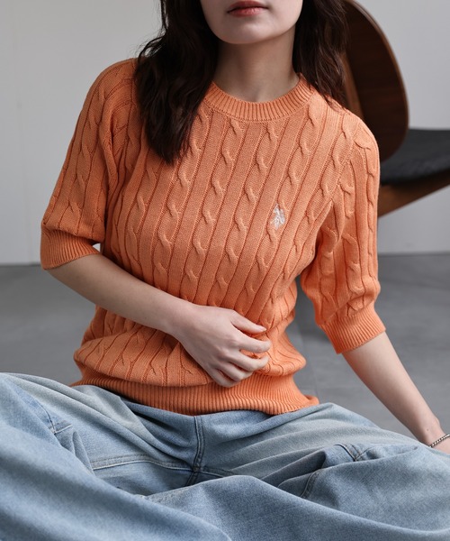 セール】ap retro別注【U.S.POLO ASSN.】ワンポイント刺繍 半袖  