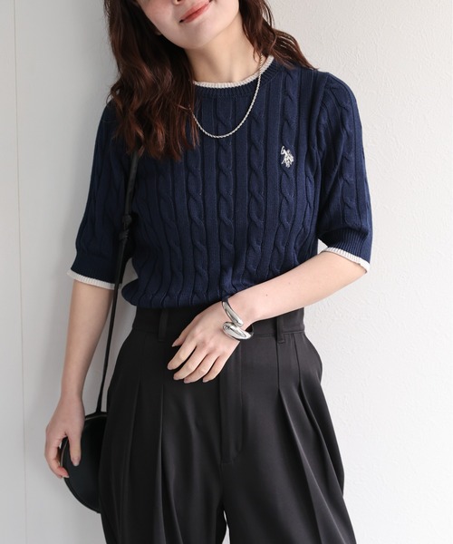 セール】ap retro別注【U.S.POLO ASSN.】ワンポイント刺繍 半袖