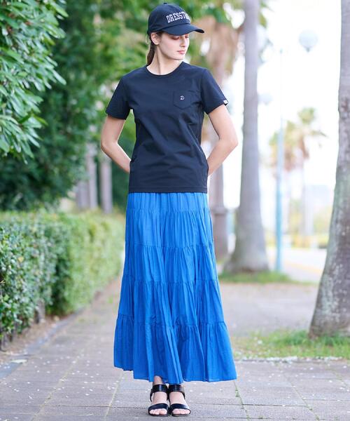 DRESSTERIOR（ドレステリア）の「【洗える/バックプリント】再生ポリエステルホエイルプリントTシャツ（Tシャツ/カットソー・レディース・ブラック/オフホワイト/グレー・34/36/38）」の16枚目の写真