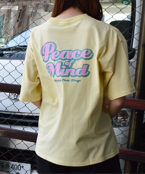 spiritoso(スピリトーゾ)の「【spiritoso】Peace Mind Tシャツ(Tシャツ/カットソー・メンズ・スミクロ/レモンイエロー/ホワイト/サックスブルー・FREE)」の11枚目の写真
