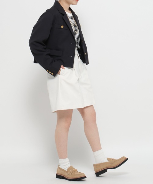 セール】高山直子さんコラボ/ワイドチノショートパンツ/EiiS/289619