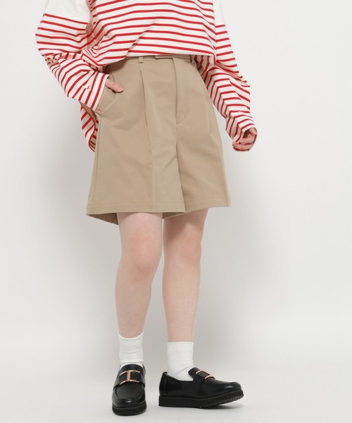 セール】高山直子さんコラボ/ワイドチノショートパンツ/EiiS/289619