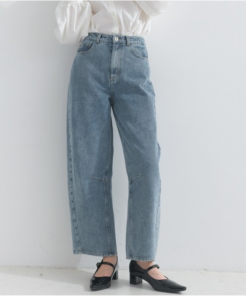 OandI（オーアンドアイ）の「カーヴィーデニムパンツ（デニムパンツ・レディース・ブルー・M）」の21枚目の写真