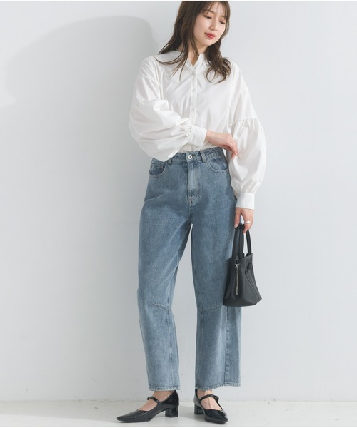 OandI（オーアンドアイ）の「カーヴィーデニムパンツ（デニムパンツ・レディース・ブルー・M）」の4枚目の写真