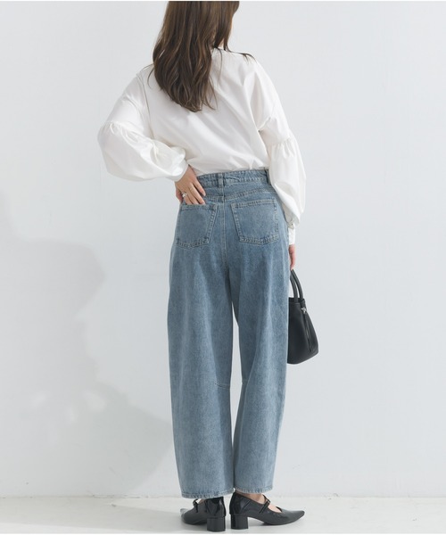 OandI（オーアンドアイ）の「カーヴィーデニムパンツ（デニムパンツ・レディース・ブルー・M）」の5枚目の写真