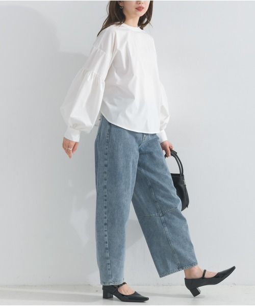 OandI（オーアンドアイ）の「カーヴィーデニムパンツ（デニムパンツ・レディース・ブルー・M）」の7枚目の写真