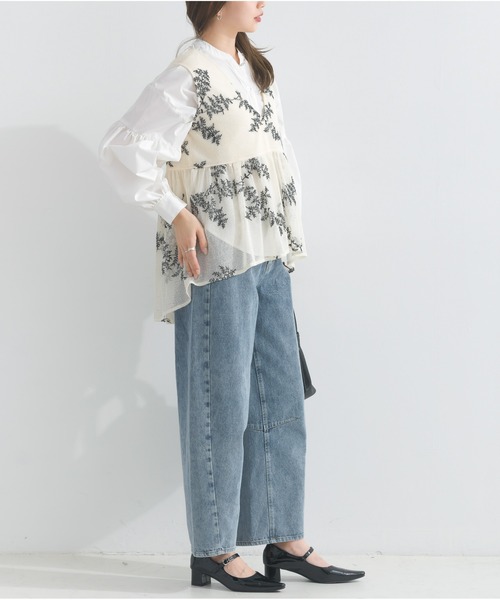 OandI（オーアンドアイ）の「カーヴィーデニムパンツ（デニムパンツ・レディース・ブルー・M）」の16枚目の写真