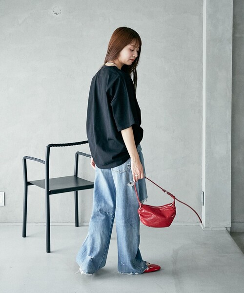 MARYQUANT×PUBLUX/マリークワント相良刺繍Tシャツ限定展開