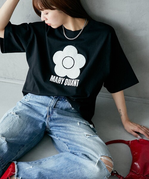 MARY QUANT ピカチュウバックプリント長袖Tシャツ 長袖