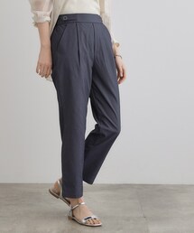 低身長さん向け-3cm丈【接触冷感】サマーハイパーストレッチテーパードパンツ