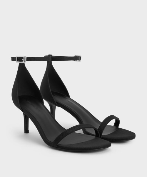 CHARLES & KEITH(チャールズ & キース)の「スティレットヒール アンクルストラップサンダル(サンダル・レディース・アイボリー/ブラック系その他2・24.5cm/23.5cm/23cm/22.5cm/22cm/26.5cm/25.5cm/25cm)」の12枚目の写真