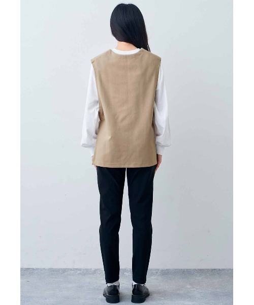 Live in comfort（リブインコンフォート）の「【低身長／高身長サイズあり】リブ　イン　コンフォート　ぐーんと伸びてノンストレス　スッキリ美脚なスーパー伸び軽テーパードパンツ（その他パンツ・レディース・カーキ/モカ/ブラック/アイボリー・8/6/7/10/9/5/12/11/3/2/1/13/4/14）」の15枚目の写真