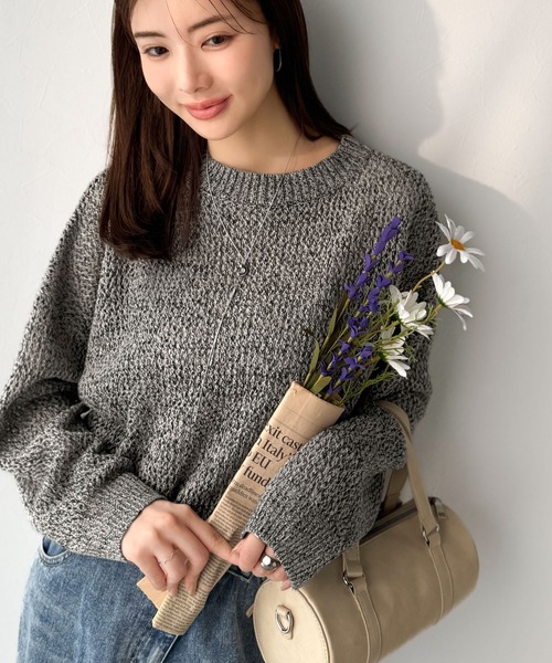 Java(ジャバ)の「《JaVaジャバコラボ》肌見せも着心地も、大人仕様。ルーズシルエットメッシュ編みニット(長袖)(ニット/セーター・レディース・グレイッシュベージュ/ベージュ/カーキ/チャコール・X-LARGE/SMALL/MEDIUM/LARGE)」の18枚目の写真