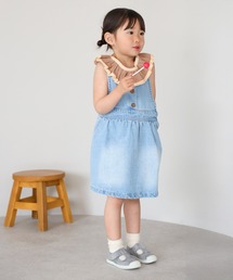 BONJOUR SAGAN enfant（ボンジュールサガンアンファン）の「【3-10才対応】【Better Together】フロントボタンデニムジャンパースカート（ジャンパースカート・キッズ）」