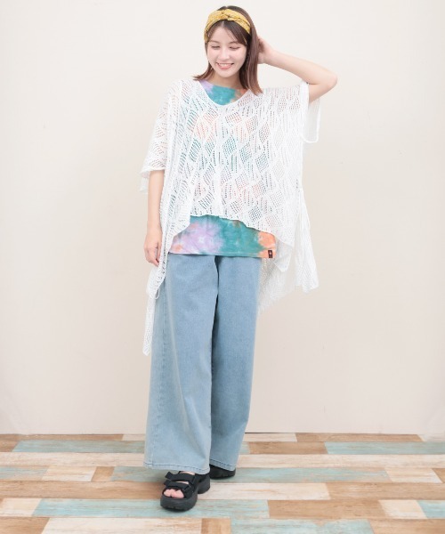 チチカカ（チチカカ）の「タイダイ裾ラウンドタンクトップ（タンクトップ・レディース・オレンジ/グリーン・FREE）」の8枚目の写真