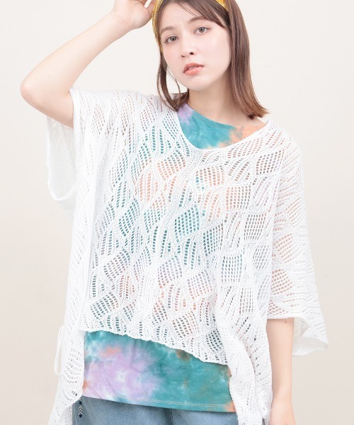 チチカカ（チチカカ）の「タイダイ裾ラウンドタンクトップ（タンクトップ・レディース・オレンジ/グリーン・FREE）」の9枚目の写真