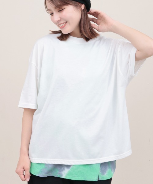 チチカカ（チチカカ）の「タイダイ裾ラウンドタンクトップ（タンクトップ・レディース・オレンジ/グリーン・FREE）」の5枚目の写真