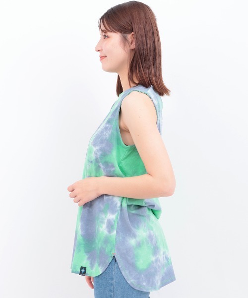 チチカカ（チチカカ）の「タイダイ裾ラウンドタンクトップ（タンクトップ・レディース・オレンジ/グリーン・FREE）」の12枚目の写真