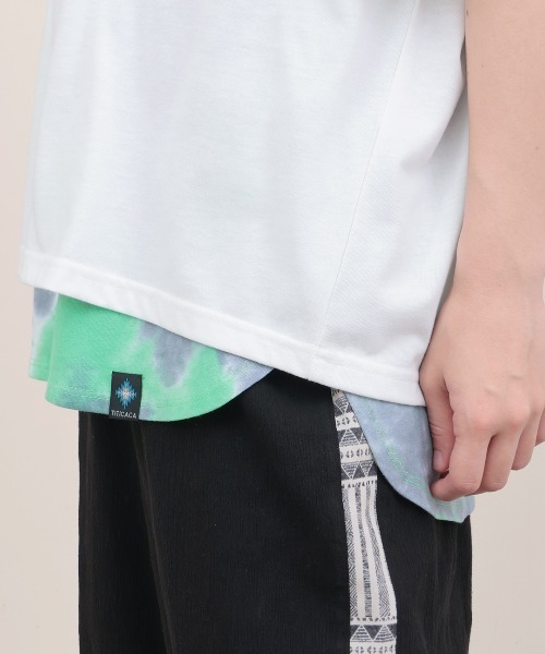 チチカカ（チチカカ）の「タイダイ裾ラウンドタンクトップ（タンクトップ・レディース・オレンジ/グリーン・FREE）」の6枚目の写真