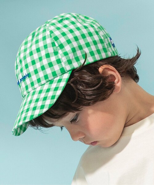 BREEZE（ブリーズ）の「【UVカット】ロゴキャップ（キャップ・キッズ・グリーン/レッド/ベージュ/インディゴブルー/ブラック・50/54/58）」の3枚目の写真