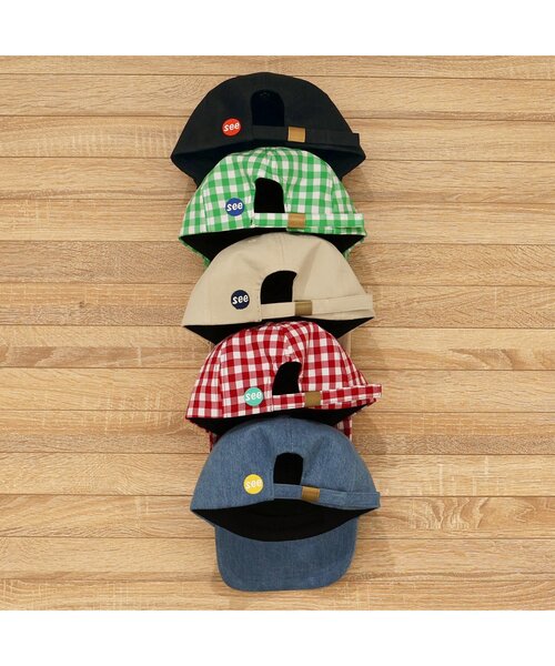 BREEZE（ブリーズ）の「【UVカット】ロゴキャップ（キャップ・キッズ・グリーン/レッド/ベージュ/インディゴブルー/ブラック・50/54/58）」の21枚目の写真