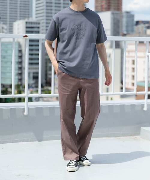 ITEMS URBANRESEARCH（アイテムズ アーバンリサーチ）の「レタード刺繍Tシャツ slaying today（Tシャツ/カットソー・メンズ・チャコールグレー/ブラック/ホワイト・LARGE/MEDIUM）」の21枚目の写真