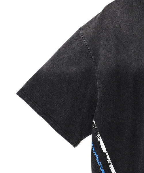 DANKE SCHON(ダンケシェーン)の「DankeSchon/ダンケシェーン/POWDER S/S TEE RACE BLUE(Tシャツ/カットソー・メンズ・ブラック・M/L)」の6枚目の写真