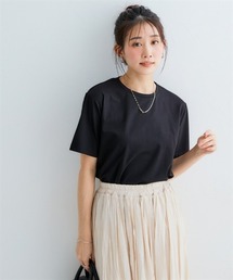 Petitjo | 小さいサイズ　毛玉になりにくいONにもOFFにも使えるキレイ見えTシャツ　低身長さん・小柄女性(Tシャツ/カットソー)