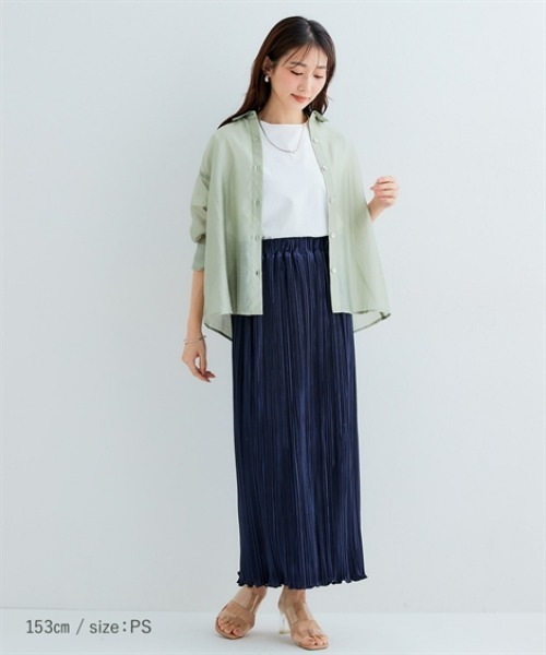 Petitjo（プッチージョ）の「小さいサイズ　毛玉になりにくいONにもOFFにも使えるキレイ見えTシャツ　低身長さん・小柄女性（Tシャツ/カットソー・レディース・ピンク/ブラック/ホワイト・PM/PL/PSS/PS）」の18枚目の写真